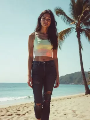 Oceanic Harmony Jeans